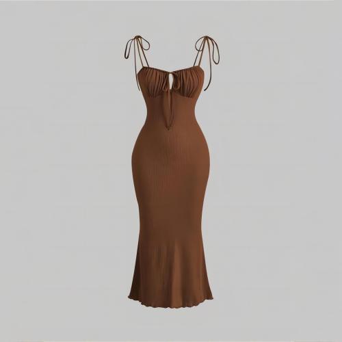 Knitted Plus Size Slip Dress slimming Solid PC
