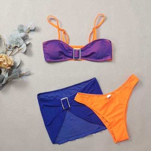 Polyester Bikini & three piece & padded printed patchwork Set