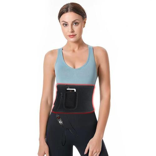 Neoprene Physiotherapy Effect & LED glow Waist Protection Belt black PC