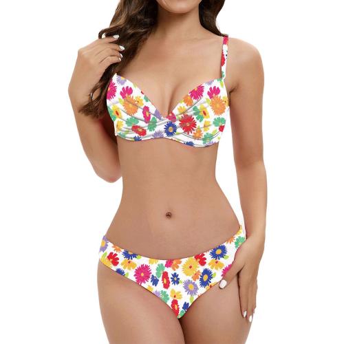Polyester Bikini, Gedruckt, unterschiedliche Farbe und Muster für die Wahl,  Festgelegt