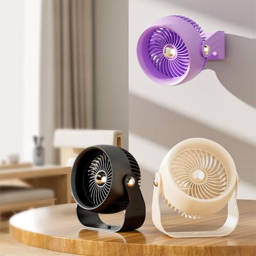 Engineering Plastics adjustable Mini Fan Wall Hanging & portable & with USB interface & Rechargeable PC