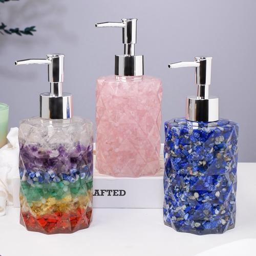 Natural Stone & Stainless Steel Lotion Containers for storage & portable PC
