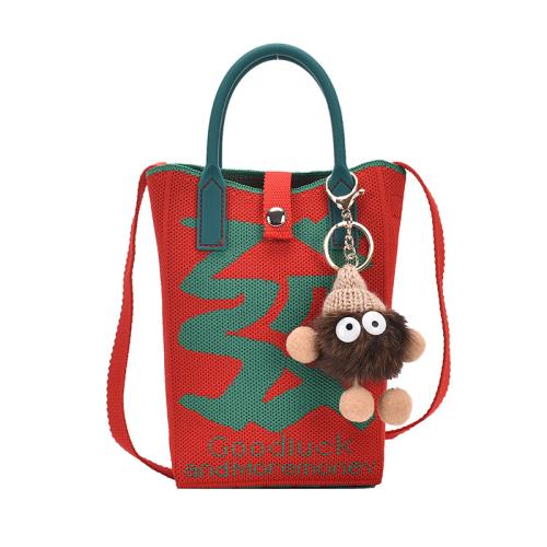 Polyester Easy Matching Handbag with hanging ornament & Cute PC