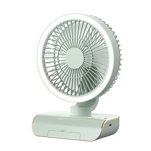 Engineering Plastics With light & adjustable Mini Fan with USB interface & Rechargeable PC