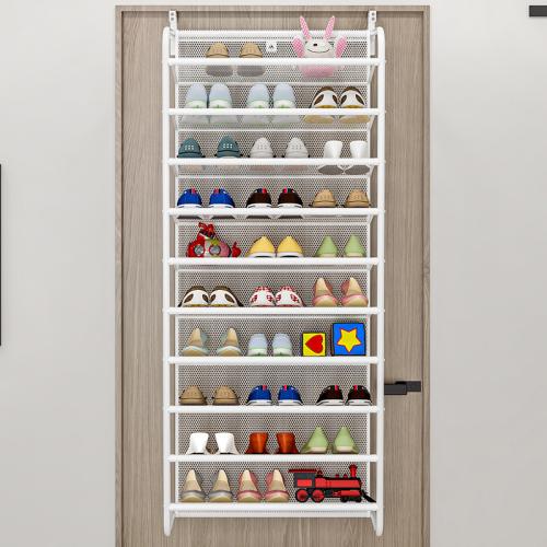 Tela de malla & Acero carbono Bastidor de zapatos de almacenamiento, más colores para elegir,  trozo