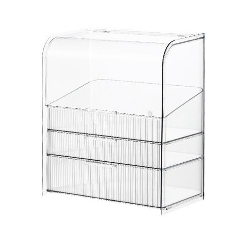 PET Cosmetic Storage Box dustproof & transparent PC