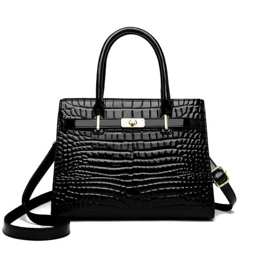 PU Leather Easy Matching Handbag large capacity crocodile grain PC