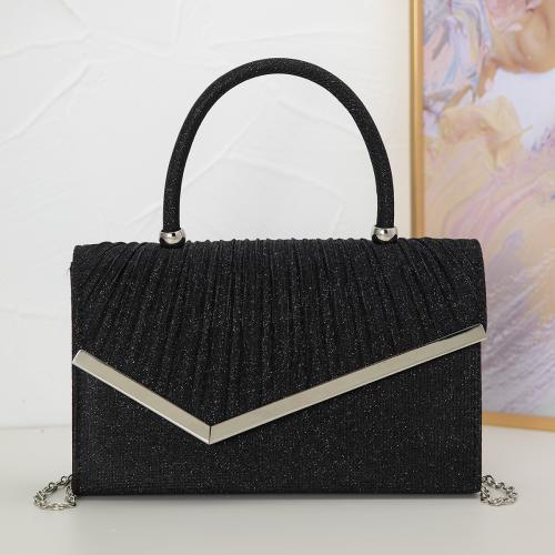 Polyester Easy Matching Clutch Bag with chain black PC