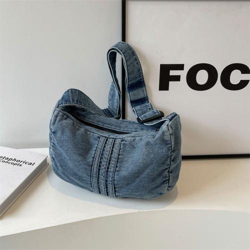 Denim Concise & Easy Matching Crossbody Bag soft surface Solid PC
