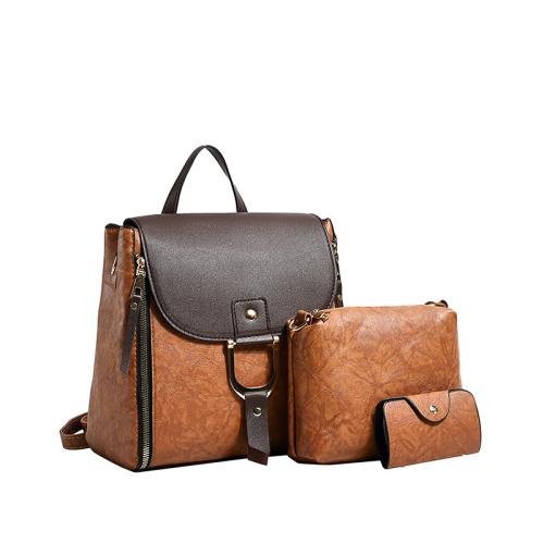 PU Leather Multifunction Bag Suit attached with hanging strap & three piece PC