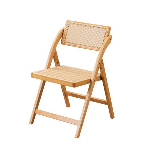 Bamboo Foldable Chair durable yellow PC