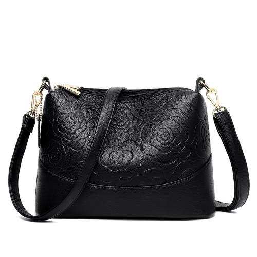 PU Leather Easy Matching Crossbody Bag floral PC