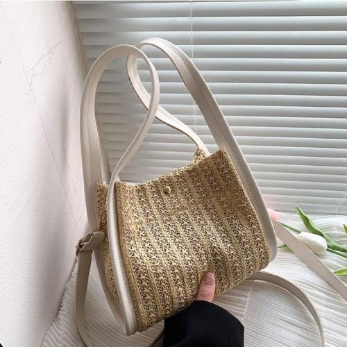 Straw Box Bag Handbag durable & attached with hanging strap PC