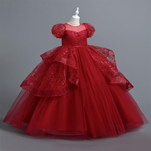 ポリエステル ガール ワンピース ドレス 単色 選択のためのより多くの色 一つ