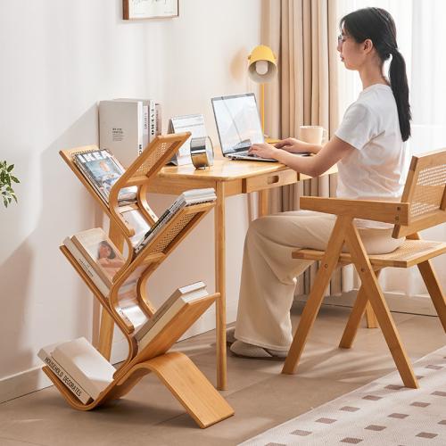 Moso Bamboo Multilayer & pressure proof Bookshelf durable Solid PC