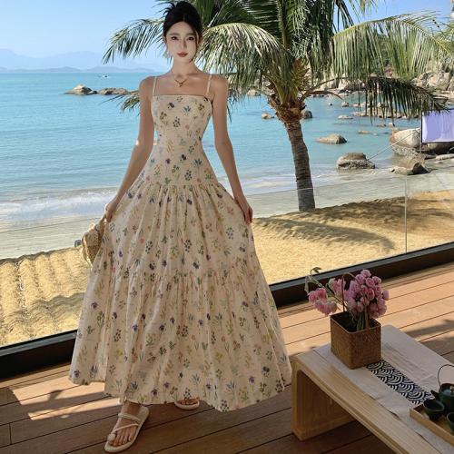 Cotone Plážové šaty Stampato Květinové kus