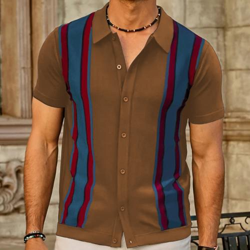 Viskose Poloshirt, Gestreift, mehr Farben zur Auswahl,  Stück
