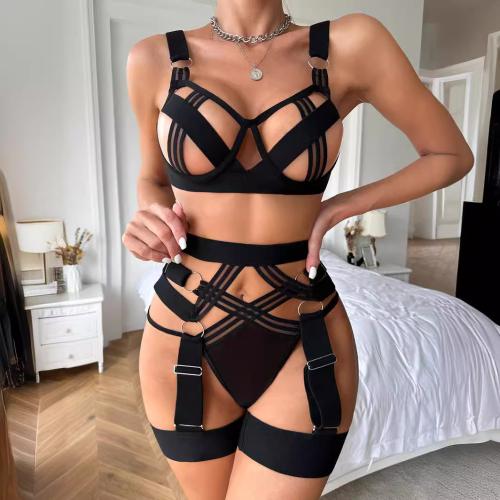 Cotton Push Up Sexy Bra Set & two piece & hollow Solid Set