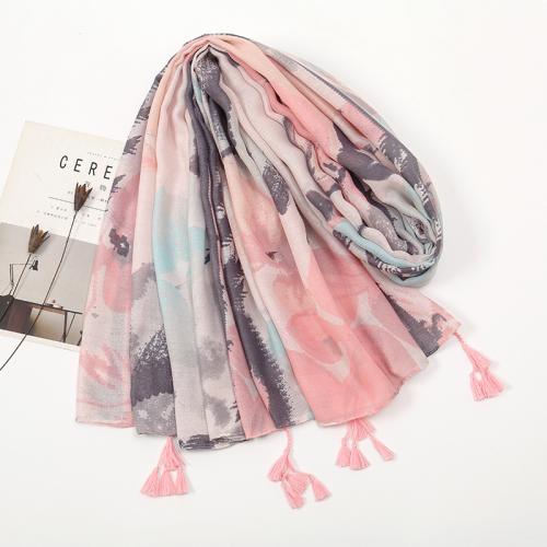 ポリエステル 女性スカーフ 選択のための異なる色とパターン 一つ