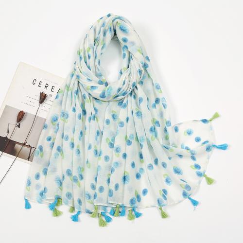 Voile Fabric Multifunction Women Scarf thermal dot PC