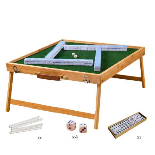 Melamine & Wooden foldable & Multifunction Mahjong Table break proof & portable PC