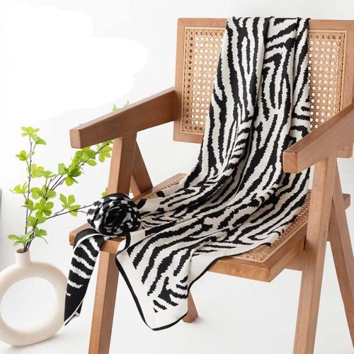 Polyester Easy Matching Square Scarf printed striped PC