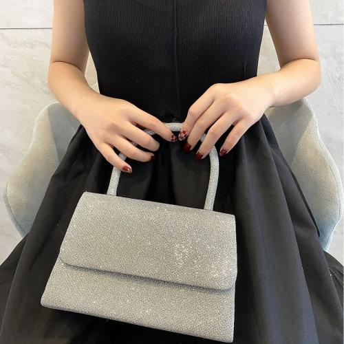 Polyester Easy Matching Clutch Bag silver PC