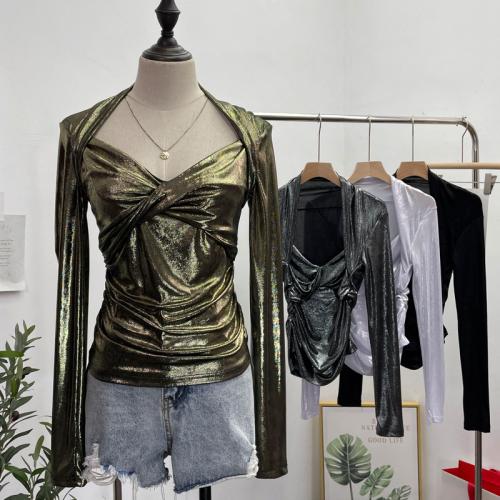 Polyester Vrouwen lange mouwen blouses Solide meer kleuren naar keuze : stuk