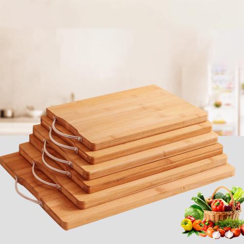 Moso Bamboo antibacterial & mildew proofing & double sided Chopping Board Set portable Solid khaki PC