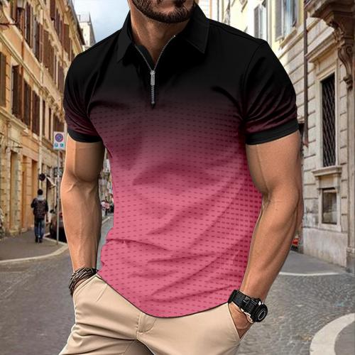 Polyester Polo Shirt Afgedrukt meer kleuren naar keuze stuk