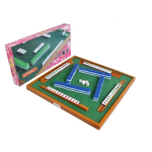 Melamine & Flannelette foldable & Multifunction Mahjong Table Mini & portable mixed colors PC