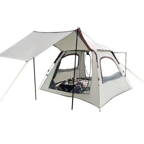 Fiberglass & Oxford & Gauze Outdoor & Waterproof Tent beige PC