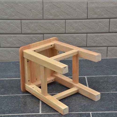 Solid Wood Stool durable  Solid khaki PC