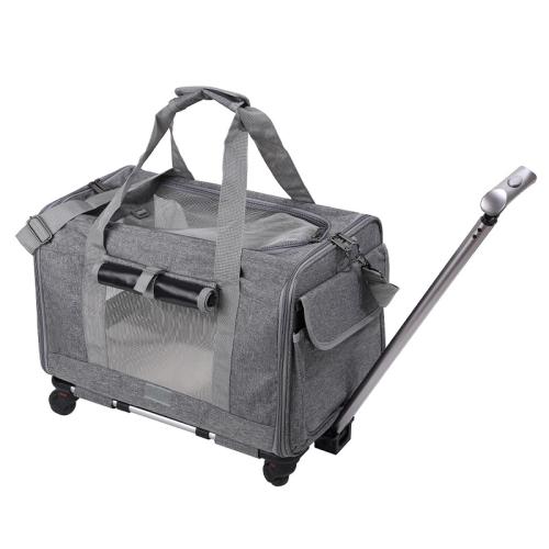 Oxford foldable Pet Trolley Case breathable PC