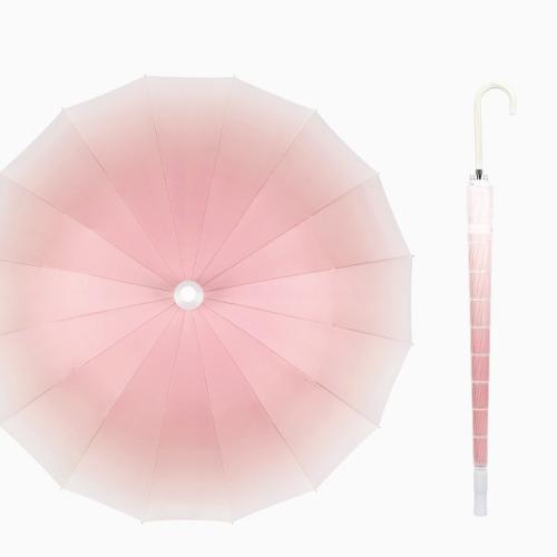 Fibre & Pongee Parapluie long de poignée plus de couleurs pour le choix pièce
