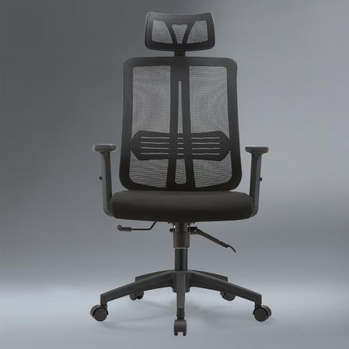 Mesh Fabric & Plastic Office Chair Solid black PC