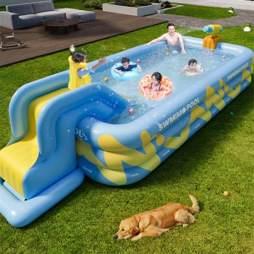 PVC foldable Inflatable Pool thickening printed letter PC