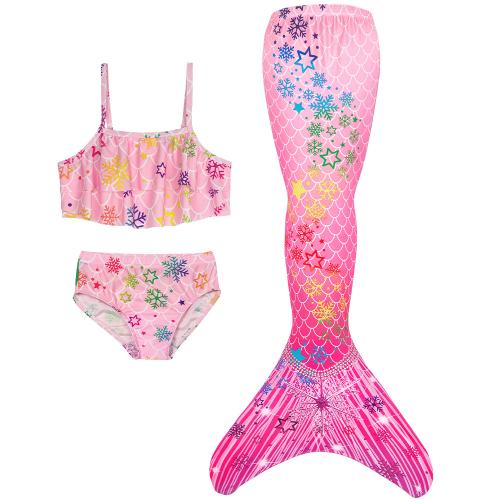 Polyester Mädchen Kinder dreiteiligen Badeanzug, mehr Farben zur Auswahl,  Stück