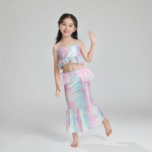 Polyester Bikini de natation d’enfants de fille plus de couleurs pour le choix Ensemble