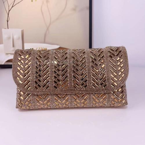 PU Leather Easy Matching Clutch Bag with rhinestone PC