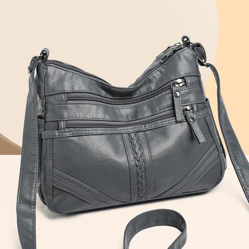 PU Leather easy cleaning Crossbody Bag large capacity Solid PC