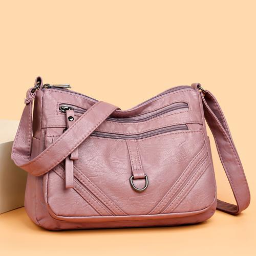 PU Leather Concise & Easy Matching Crossbody Bag large capacity Solid PC