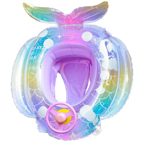 PVC Inflatable & Waterproof Children Swimming Ring for children purple PC