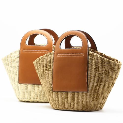Paper Rope Handmade Woven Tote large capacity Unlined PC
