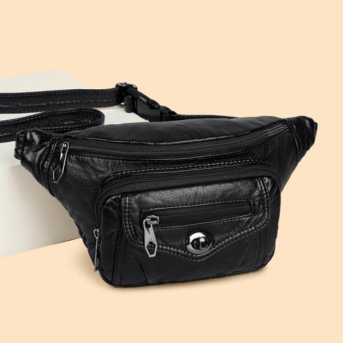 PU Leather easy cleaning & Concise Sling Bag Solid PC