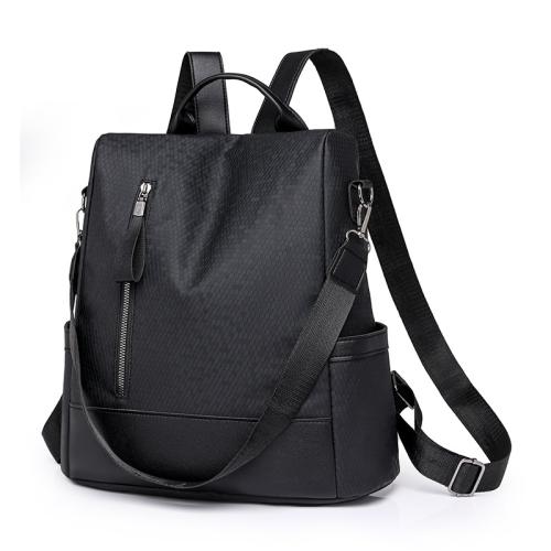 PU Leather easy cleaning & Concise Backpack large capacity Solid PC