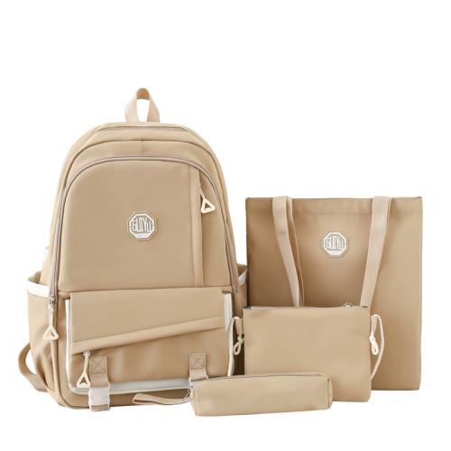 Nylon Backpack durable & large capacity & four piece Solid PC