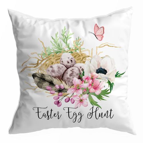 Polyester Peach Skin Throw Pillow Covers durable & without pillow inner printed white PC