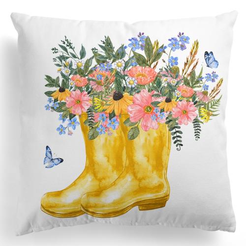 Polyester Peach Skin Throw Pillow Covers durable & without pillow inner printed PC