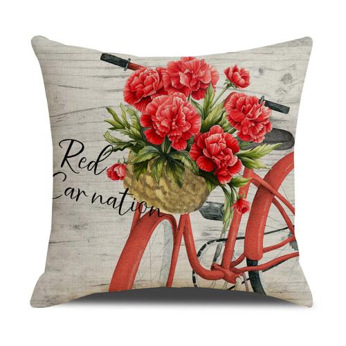 Linen Throw Pillow Covers durable & without pillow inner printed PC